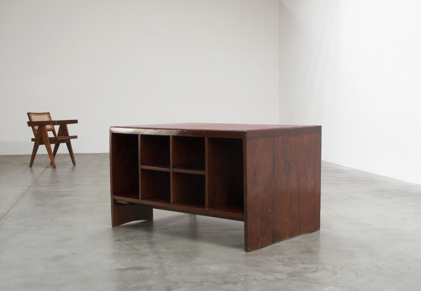 Pierre Jeanneret Office Desk with Bookcase Chandigarh India img 6