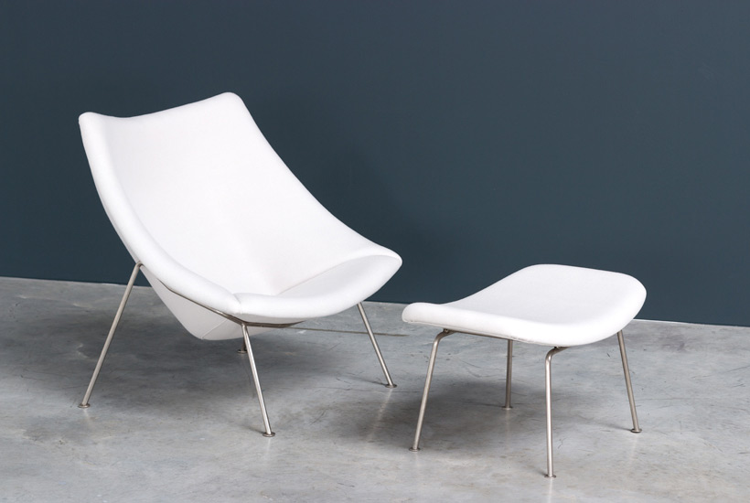 Pierre Paulin pair of Oyster F159 lounge chairs and ottoman Artifort img 7