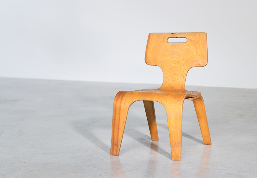 Plywood children chair by Toy Labs Michigan circa 1955 img 3