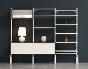 Poul Cadovius Off White Wall Unit Royal System