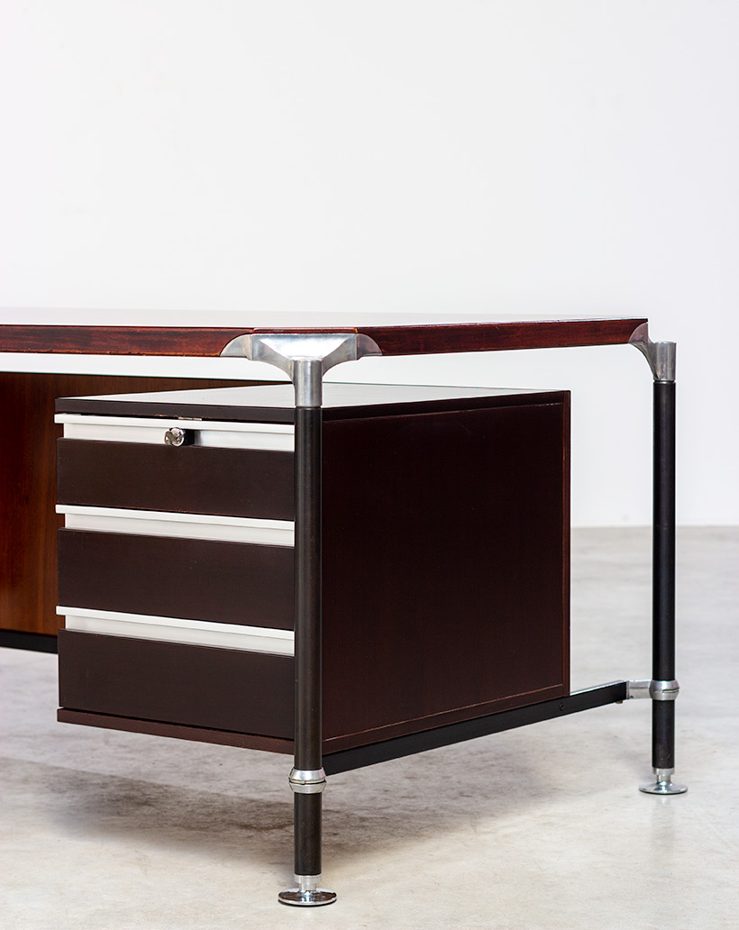 Rosewood executive desk by Luisa and Ico Parisi for MIM 1960