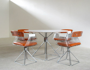 Rudi Verelst Dinning table and Chairs Novalux