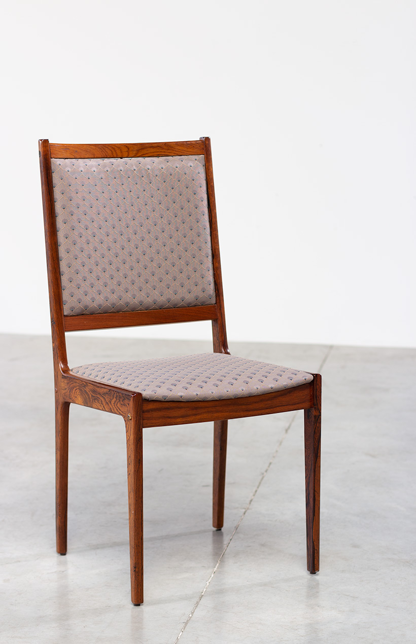 Scandinavian modernist rosewood set of six dining chairs Denmark 1960 img 8