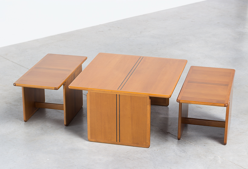 Tobia Scarpa and Afra Scarpa Coffee table with side tables 1975 img 4