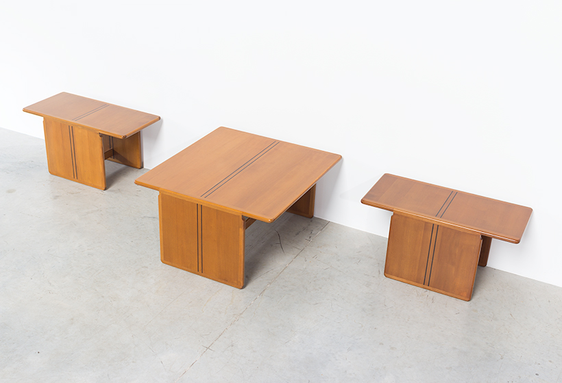 Tobia Scarpa and Afra Scarpa Coffee table with side tables 1975 img 5