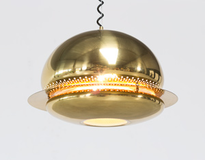 Tobia Scarpa brass Nictea ceiling lamp for flos Italy 1961