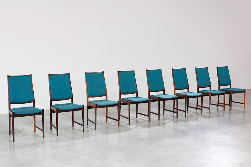 Torbjorn Afdal set of 8 Brazilian rosewood dining chairs img 4