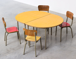 Tubax school tables with 4 chairs for children