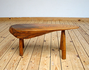 Unique freeform wooden custom stool