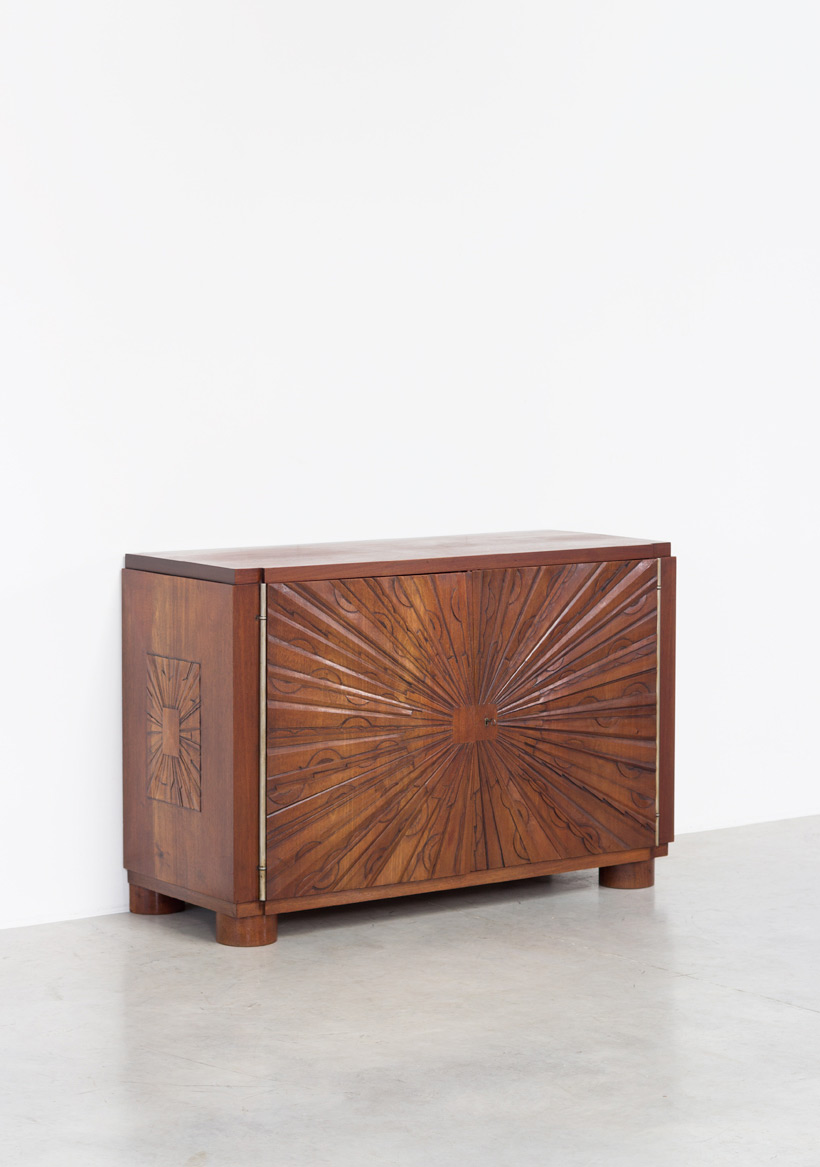 Unique graphic sideboard in mahogany signed by Kint and Fils Gand 1940 img 3