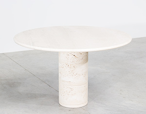 UP UP Modern travertine dinning table or console circa 1970