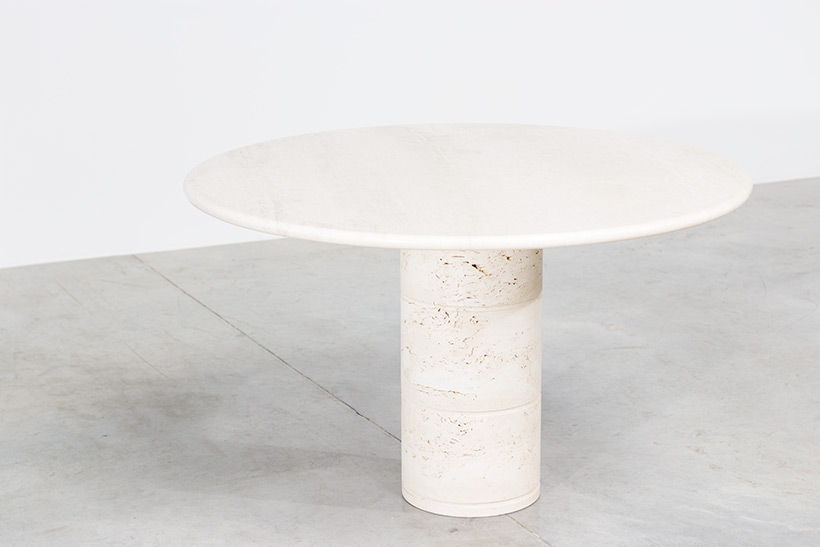UP UP Modern travertine dinning table or console circa 1970 img 5
