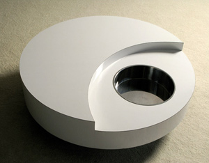 Willy Rizzo circular revolving coffee table Cassini