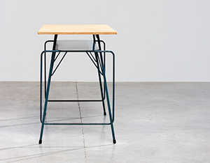 Willy Van Der Meeren modern desk 1950 Belgian Social furniture