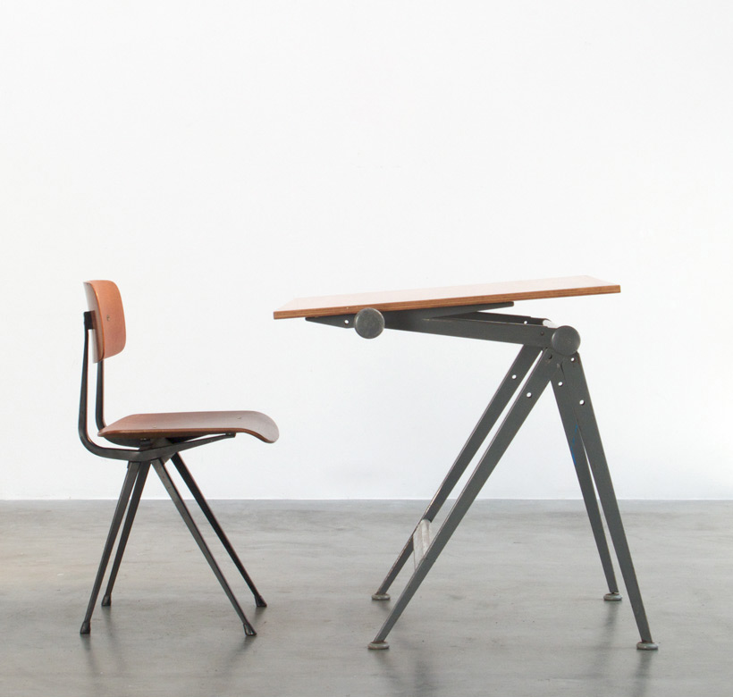 Wim Rietveld Reply drafting table and Friso Kramer Result chair